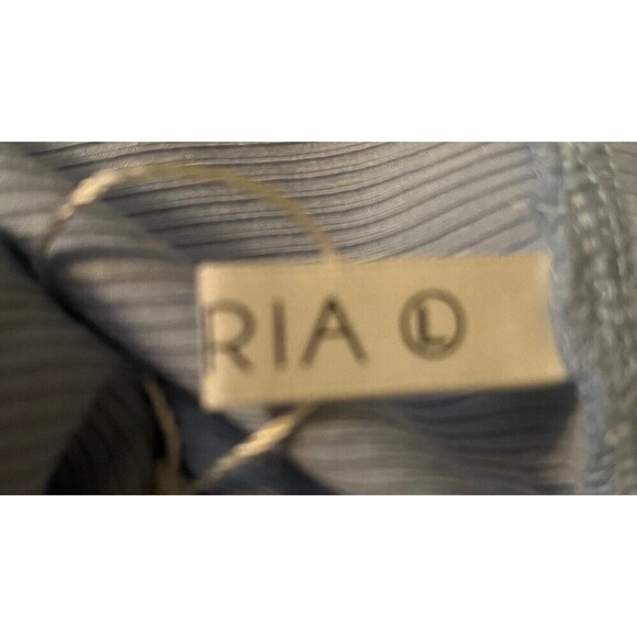 REORIA Women's Casual Mock Turtleneck Short Sleeve Ribbed Bodysuit size L - Picture 8 of 9